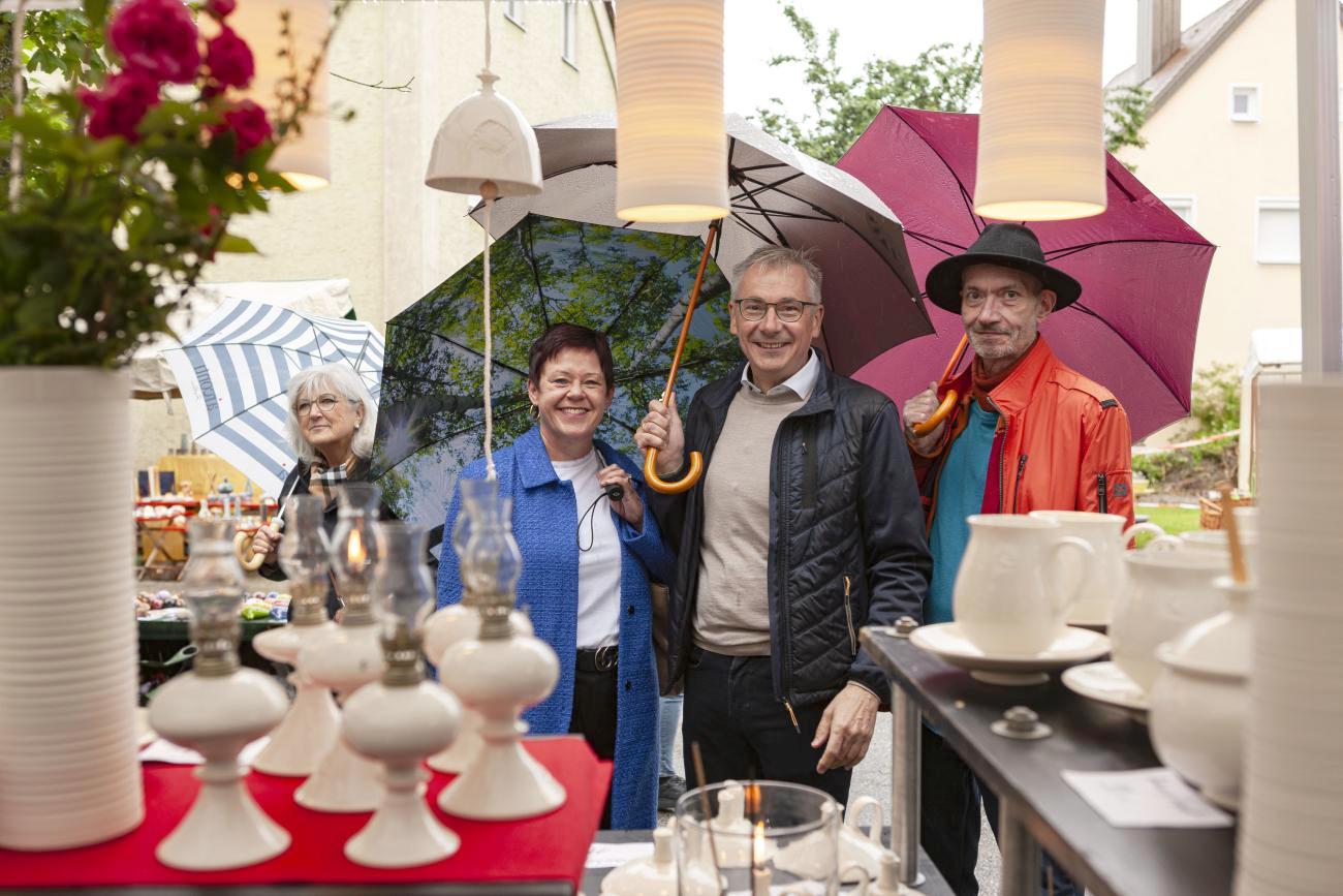 Töpfermarkt Frontenhausen mit Schirmherrin Renate Bumeder